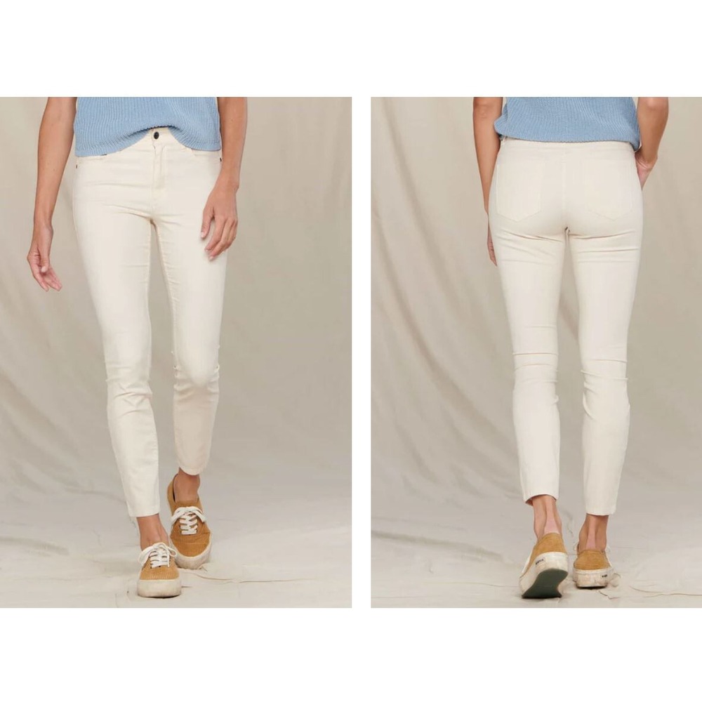 Toad&Co Lola Skinny Jeans Salt Off White Pants T1441700-199 Womens 2